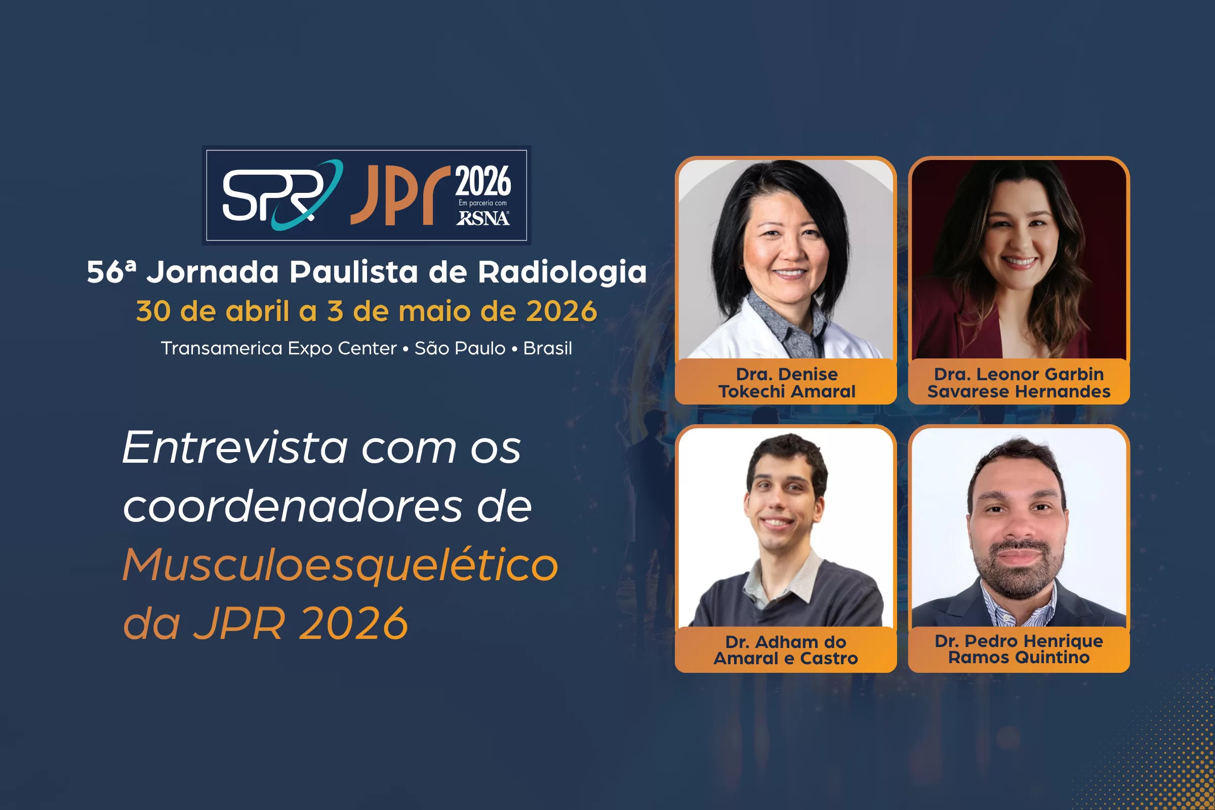 musculoesquelética na JPR 2026
